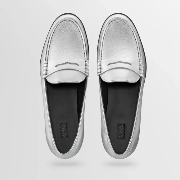 KOIO Brera Loafer in Sterling (Silver)/ size 39 - Picture 3 of 13